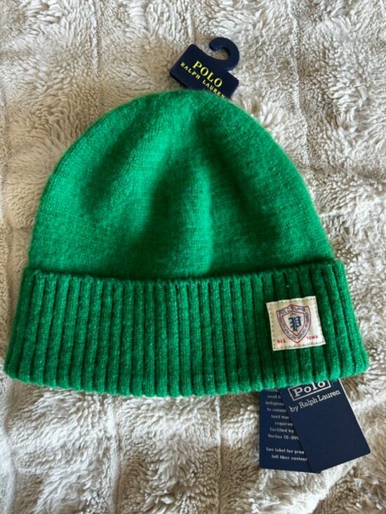 Polo Ralph Lauren Other - Polo Ralph Lauren Brushed Wool Knit Beanie Hat NWT